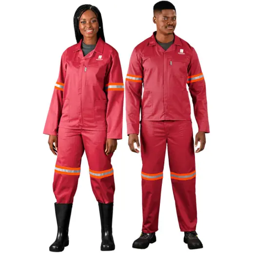 Trade Polycotton Reflective Conti Suit - Orange Tape