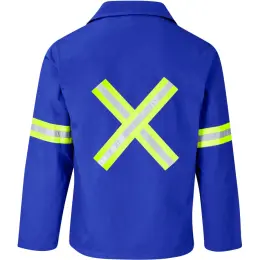 Artisan Premium 100% Cotton Jacket - Reflective Arms & Back - Yellow Tape