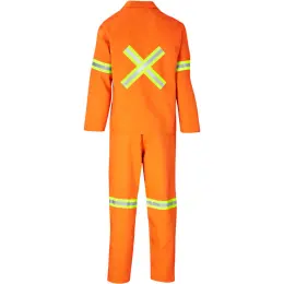 Trade Polycotton Conti Suit - Reflective Arms, Legs & Back - Yellow Tape