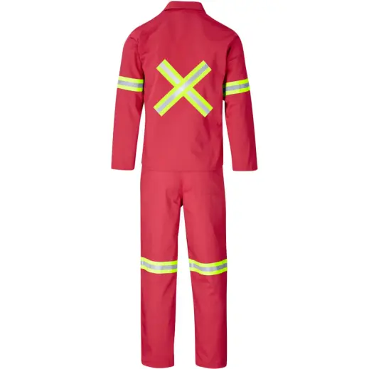 Trade Polycotton Conti Suit - Reflective Arms, Legs & Back - Yellow Tape