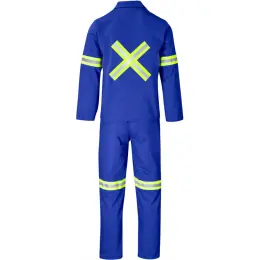 Trade Polycotton Conti Suit - Reflective Arms, Legs & Back - Yellow Tape