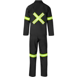 Trade Polycotton Conti Suit - Reflective Arms, Legs & Back - Yellow Tape