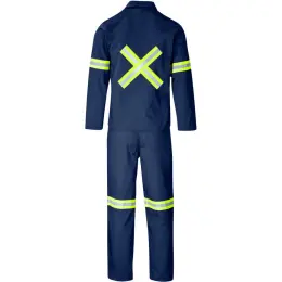 Trade Polycotton Conti Suit - Reflective Arms, Legs & Back - Yellow Tape