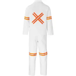 Trade Polycotton Conti Suit Reflective Arms, Legs & Back - Orange Tape