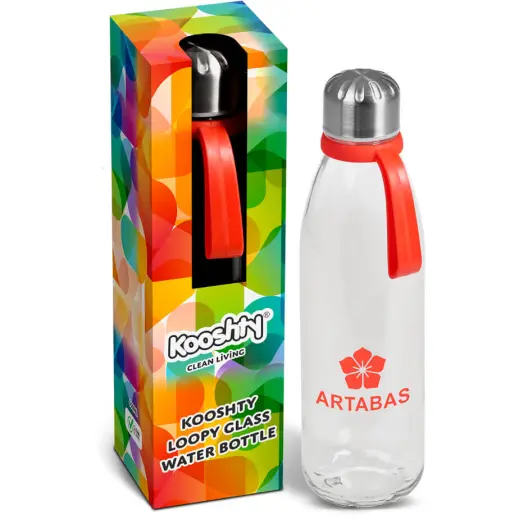 Kooshty Loopy Glass Water Bottle