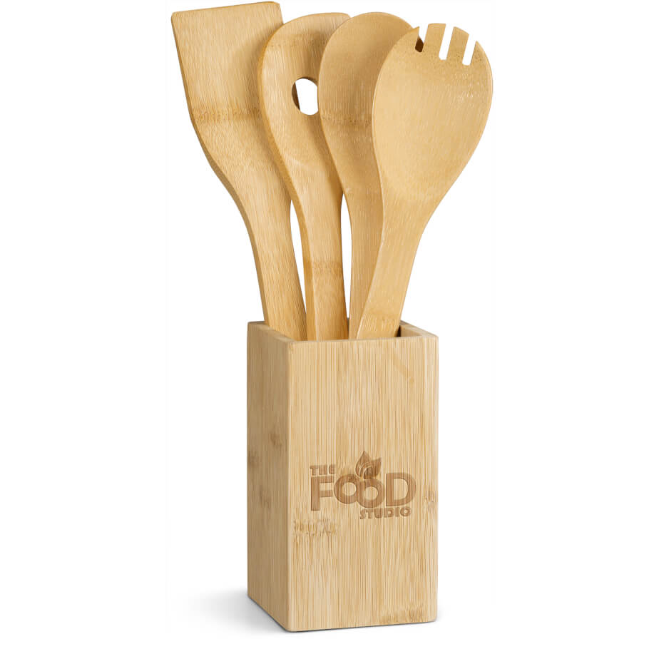 Okiyo Betsubara Bamboo Cooking Utensils Set Brandability