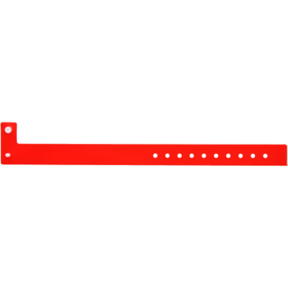 L Shape Vinyl Wristband - Pack Of 10