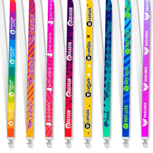 Altitude Snap Hook Clip Sublimation Petersham Lanyard - Single Side Print