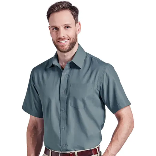 Mens Easy Care Lounge Shirt Short Sleeve