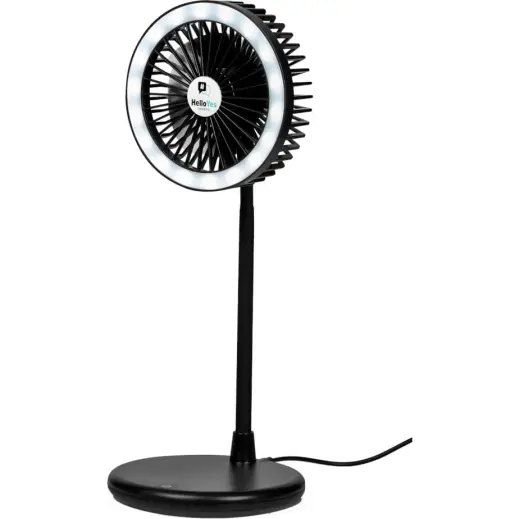 Light Breeze LED Ring Light Desk Fan