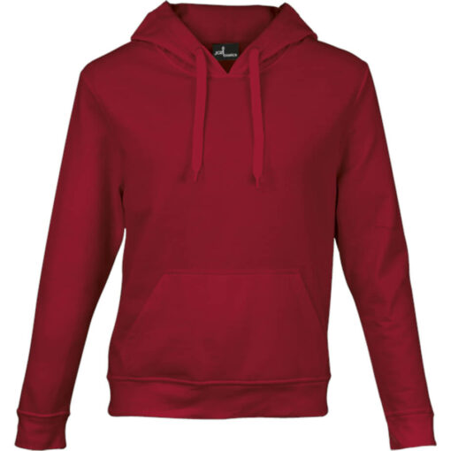 hooded red sweater