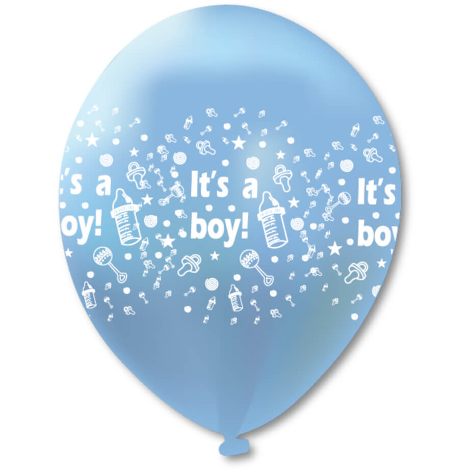 Its A Boy Printed Latex Helium Balloon