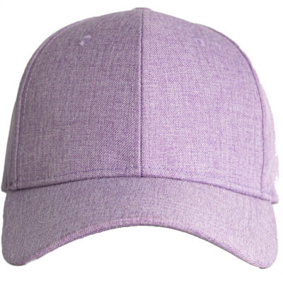 The FWRD Linen Cap is a lilac 100% polyester structured 6 panel cap. With a pre curved peak, embroidered eyeelts, 4-row stitched sweatband and a metal clasp buckle and tuck in return closure at the pack