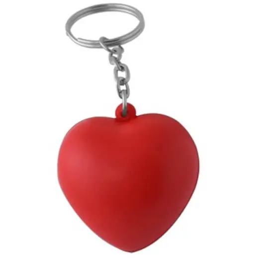 Heart Stress Ball Keyring