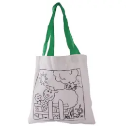Mini Colour-In Design Cotton Bag image