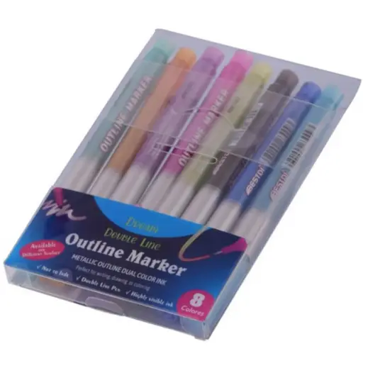 Metallic 8-Piece Outline Marker