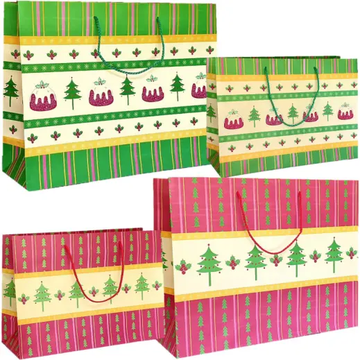 Christmas Bags - Mixed Pack Of 4