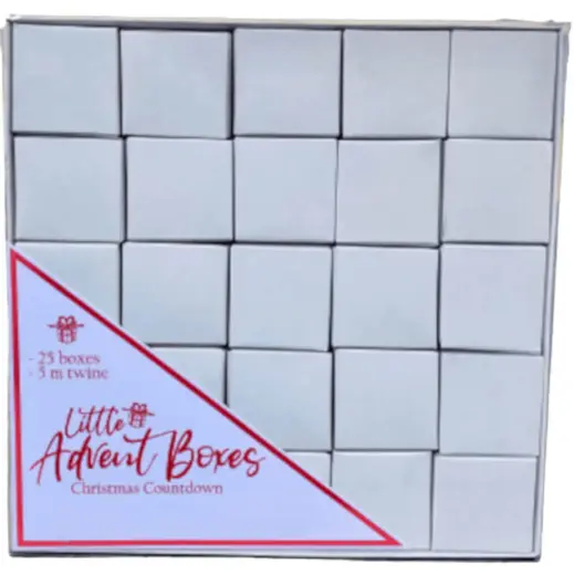 Plain DIY Advent Boxes