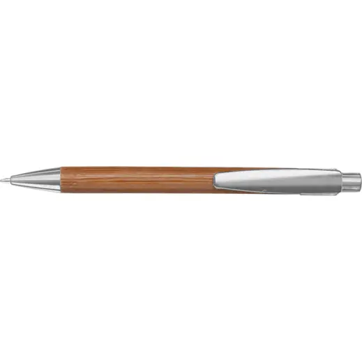 Bamboo Ballpoint Pen with Plastic Trims
