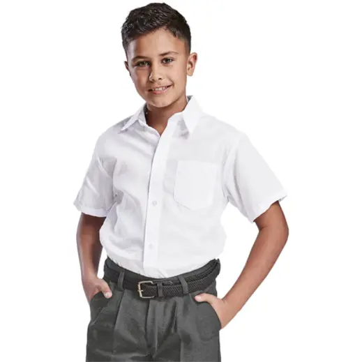 Unisex Short Sleeve School Shirt