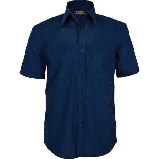 Mens Basic Poly Cotton Lounge Short Sleeve