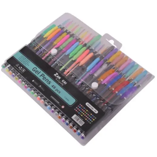 Shiny 48-Piece Gel Pens