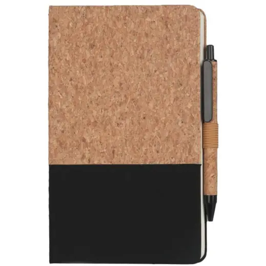Borsa A5 Cork Fabric Hardcover Notebook & Pen Set