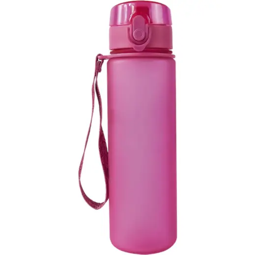 600ml Frosted Cylinder Water Bottle