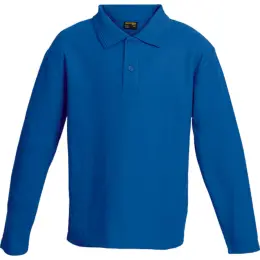 Kiddies 175g Pique Knit Long Sleeve Golfer