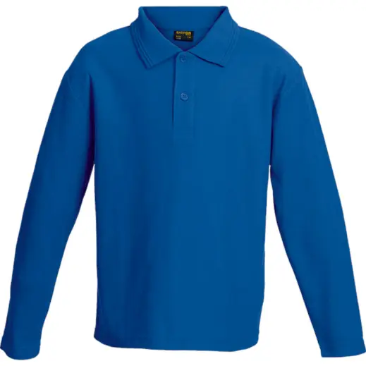 Kiddies 175g Pique Knit Long Sleeve Golfer