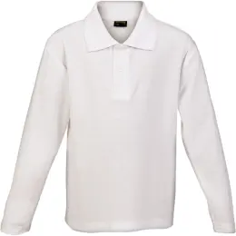 Kiddies 175g Pique Knit Long Sleeve Golfer