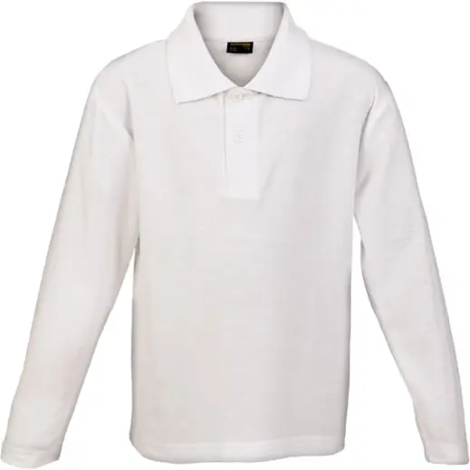 Kiddies 175g Pique Knit Long Sleeve Golfer