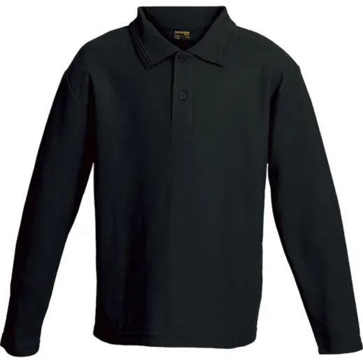 Kiddies 175g Pique Knit Long Sleeve Golfer