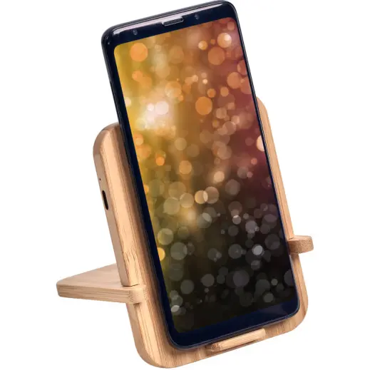 Okiyo Noryoku Bamboo Wireless Charging Phone Stand