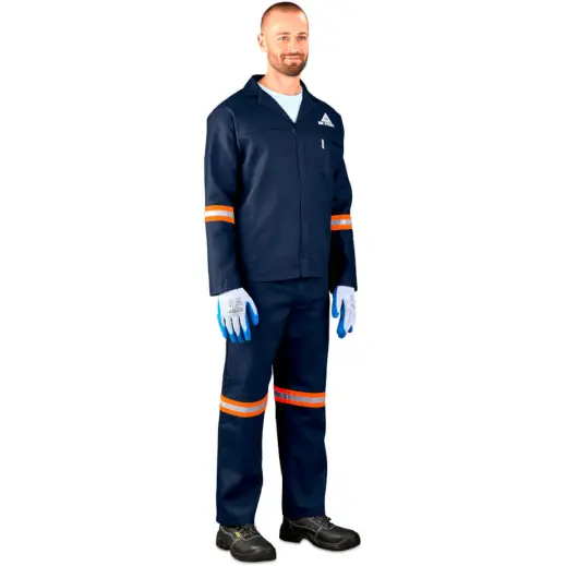 Technician 100% Cotton Conti Suit - Reflective Arms & Legs - Orange Tape