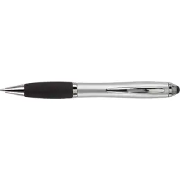 Ballpoint Pen with Rubber Grip and Stylus