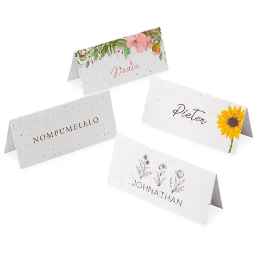 Plantable Paper Name Cards