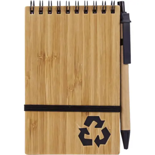 Bamboo Notebook With Pen