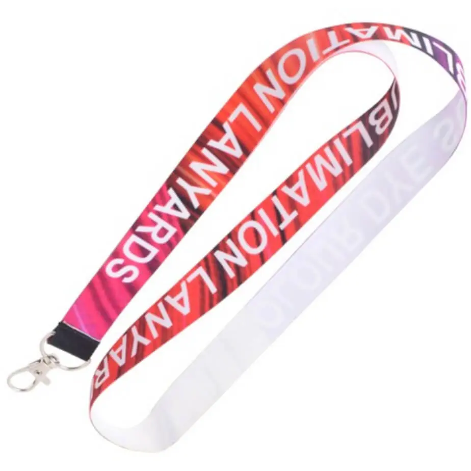 Glossy Polyester Dye Sub Lanyard With Lobster Ring - Single Side Print