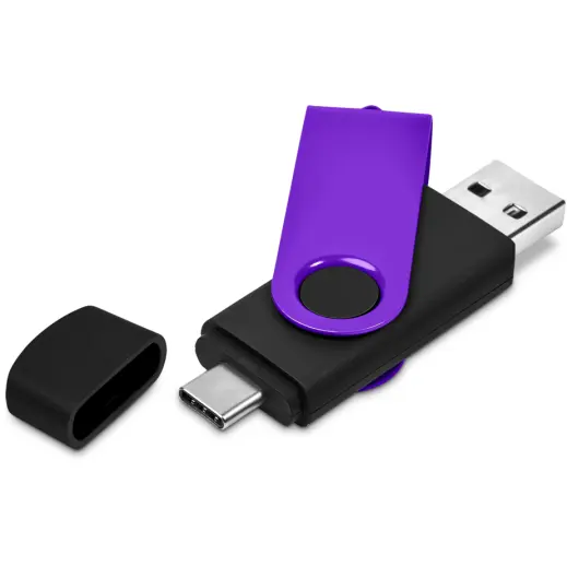 Shuffle Gyro Black Flash Drive - 8GB
