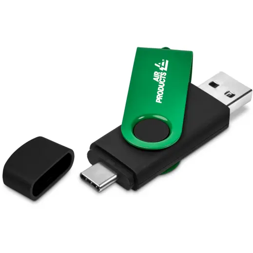 Shuffle Gyro Black Flash Drive - 8GB