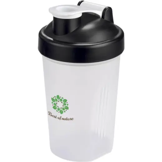 Altitude Shake & Burn Plastic Protein Shaker Black Branded