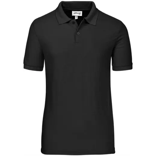 Mens Everyday Golf Shirt Black Front