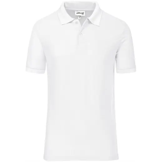 Mens Everyday Golf Shirt White Front
