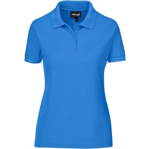 Ladies Everyday Golf Shirt Aqua Front