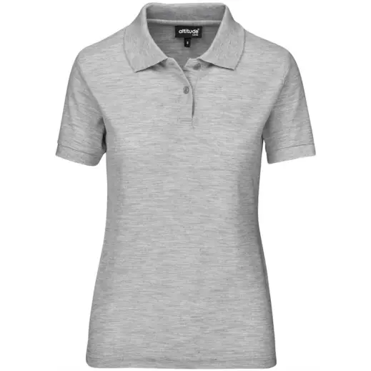Ladies Everyday Golf Shirt Grey Front