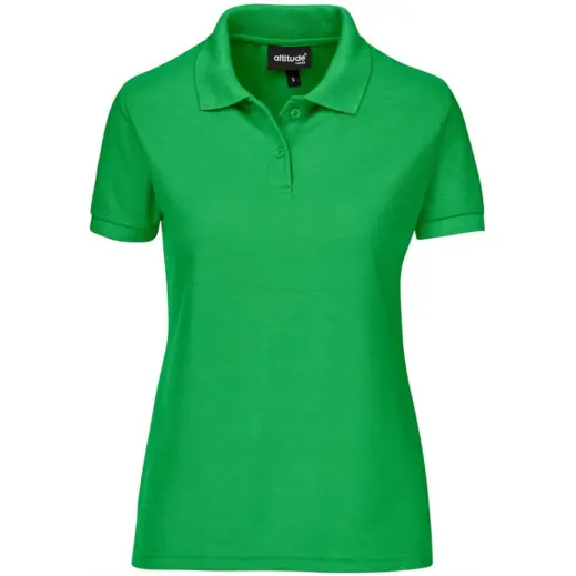 Ladies Everyday Golf Shirt Lime Front