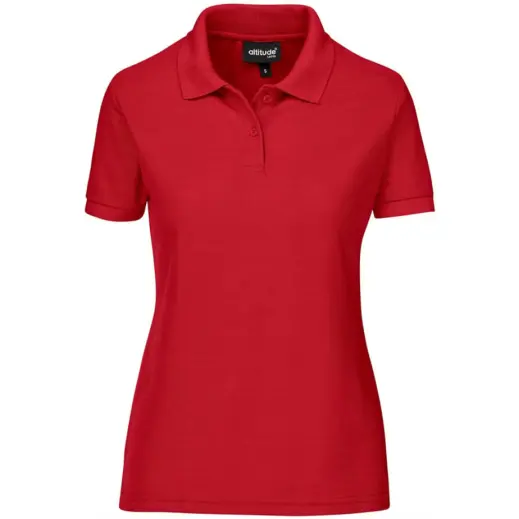 Ladies Everyday Golf Shirt Red Front