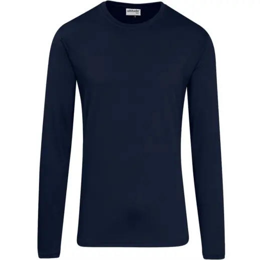 Mens Long Sleeve All Star T-Shirt Navy Front