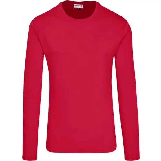 Mens Long Sleeve All Star T-Shirt Red Front